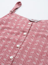 Floral Printed Red Kurta ( JOK 1499 Red )-JOK-1499